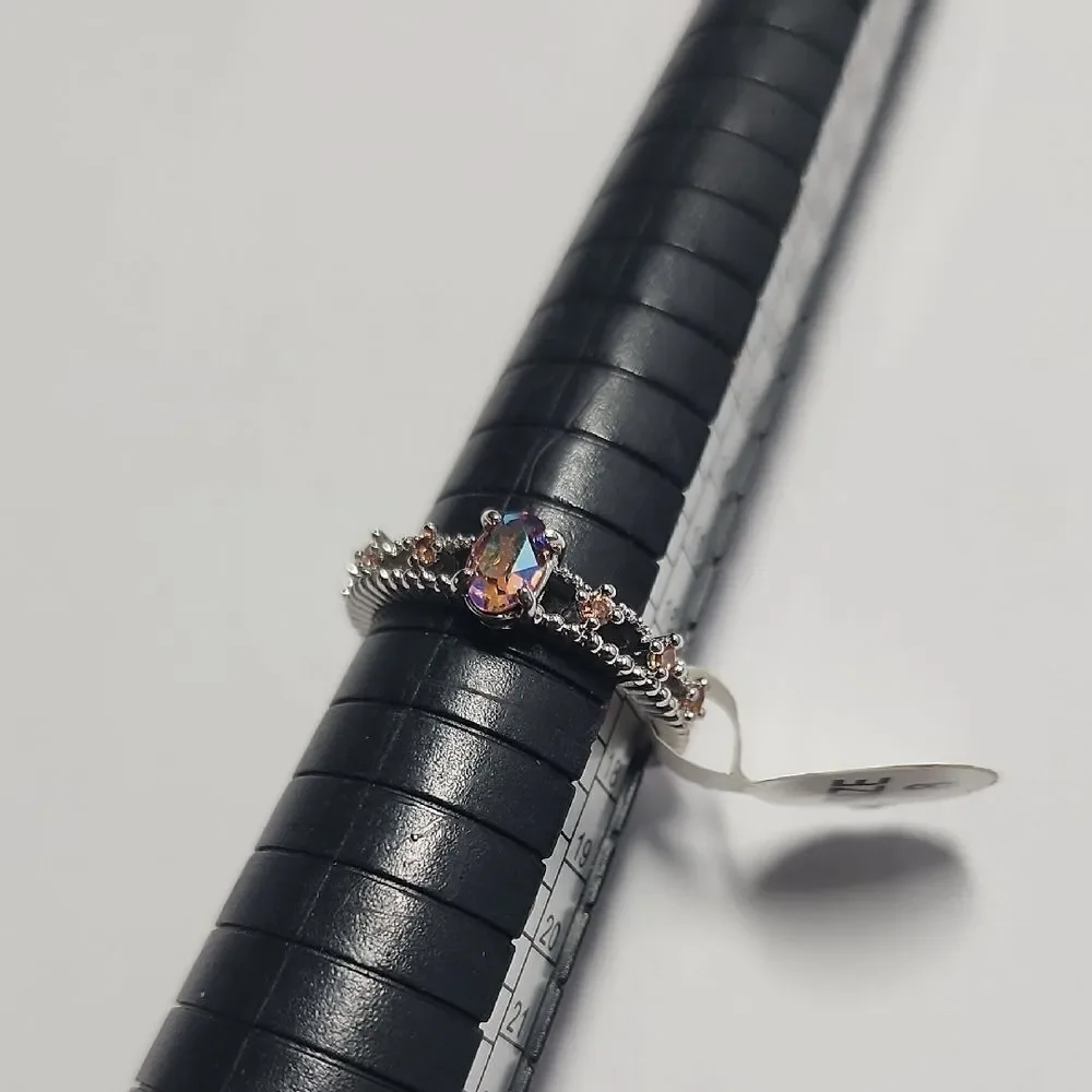 Size 8 Womens Ring Silver Tone